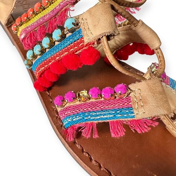 Schutz Women Patricia Leather Gladiator Ankle Wrap Flat Mule Sandals EU 38 US7.5 - Picture 6 of 6